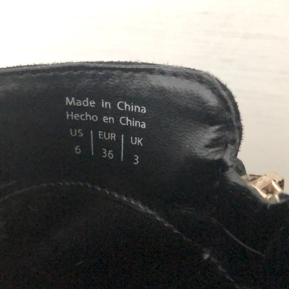 Suede Black Booties - Picture 3 of 4